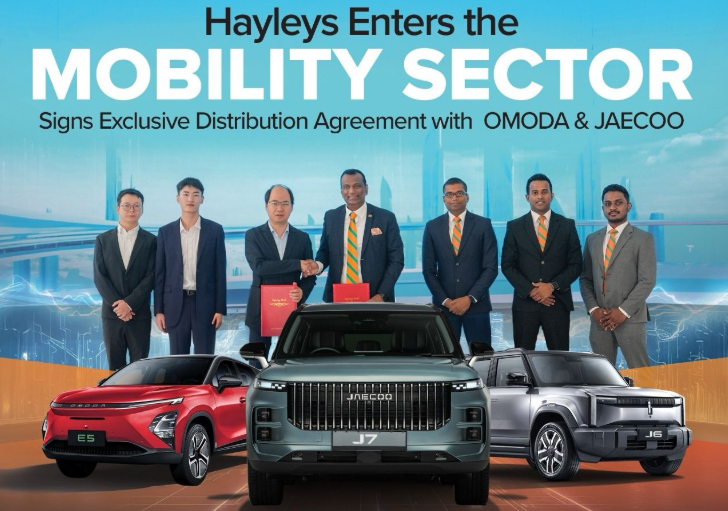  Hayleys Mobility Secures Exclusive Distribution Rights for OMODA & JAECOO in Sri Lanka